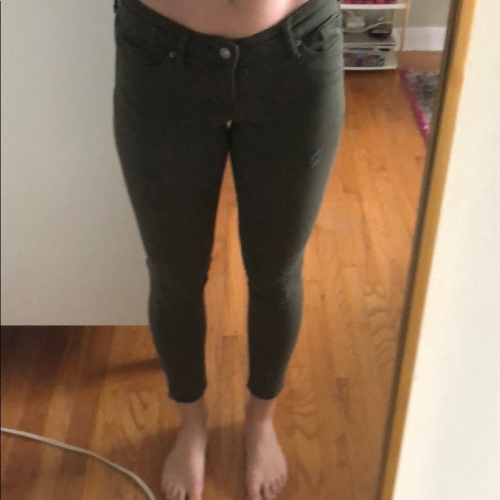 Olive Gap Skinny Jeans